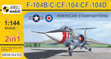 Mark I 1/144 F104B/C/CF104/CF104D American Starfighters (2 in 1) Kit