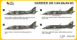 Mark I 1/144 Harrier GR1/AV8A/AV8C First Generation Attack Aircraft Kit