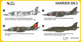 Mark I 1/144 Harrier GR3 Laser Nose Combat Aircraft Kit