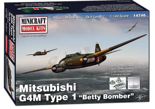 Minicraft Model Aircraft 1/144 Mitsubishi G4M Type 1 Betty Bomber Kit