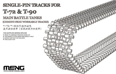 Meng Military Models 1/35 Tracks T-72 & T-90 MBT Single Pin Kit