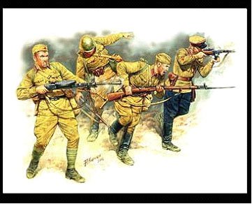 Master Box Ltd 1/35 Soviet Infantry in Action Eastern Front 1941-42 (4) Kit