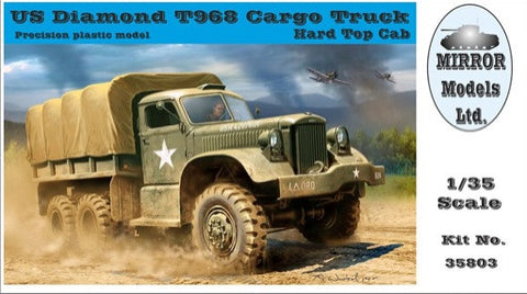 Mirror Models Military 1/35 US Diamond T 968 Hardtop Cab Cargo Truck Kit