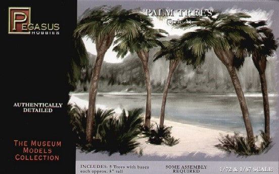 Pegasus Military 1/72-1/87 Palm Trees 5" w/Fan Leaf (5)