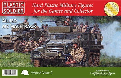 Plastic Soldier 1/72 WWII Allied M3 Halftrack (3) Kit