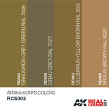 AK Interactive 	Real Colors: Afrika Korps Acrylic Lacquer Paint Set (4) 10ml Bottles