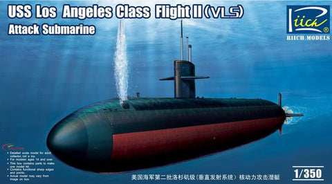 Riich Ship Models 1/350 USS Los Angeles Class Flight II (VLS) Attack Submarine Kit