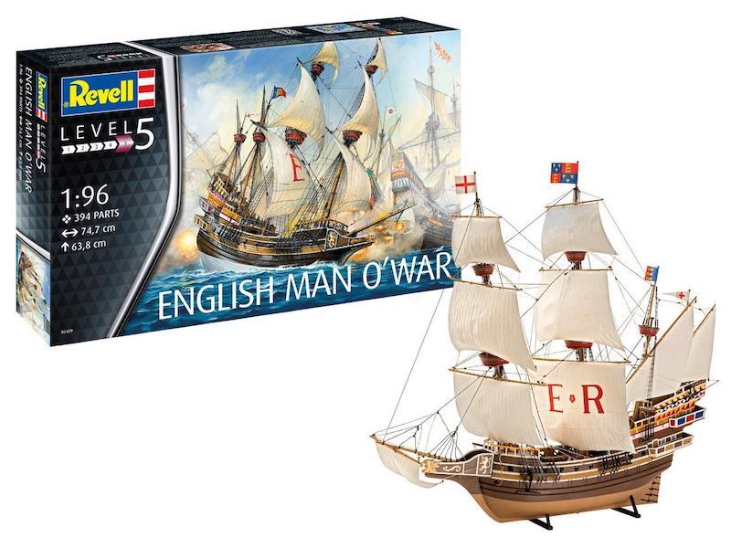 Revell Germany Ship Models 1/96 English Man O'War Kit