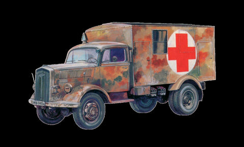 Italeri Military 1/72 Kfz 305 Military Ambulance Truck Kit