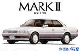 Aoshima Car Models 1/24 1988 Toyota Mark II GX81 2.0 Grande Twincam24 4-Door Car Kit