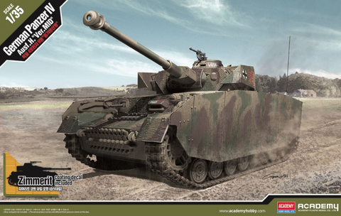 Academy Military 1/35 WWII German Panzer IV Ausf H Version Medium Tank (New Tool) Kit