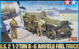 Tamiya Military 1/48 US 2.5-Ton 6x6 Airfield Fuel Truck Kit
