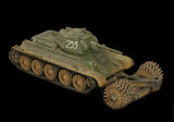 Zvezda Military 1/35 Soviet T34/76 Medium Tank w/Mine Roller Kit