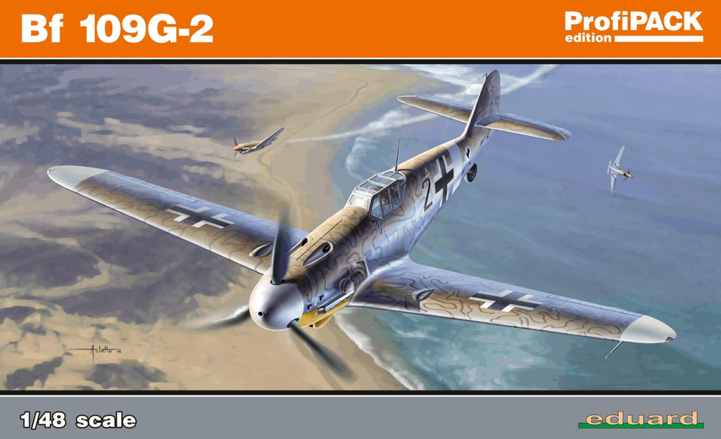 Eduard Aircraft 1/48 Bf109G2 WWII German Fighter Profi-Pack Kit