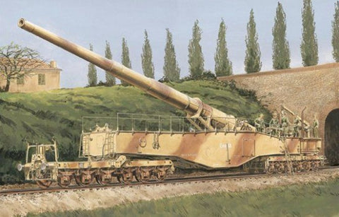 Dragon Military 1/35 28cm K5(E) Leopold German Railway Gun (Re-issue) Kit
