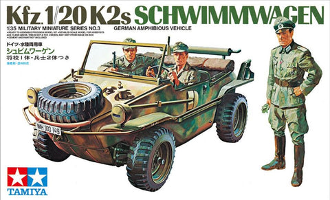 Tamiya Military 1/35 German Kfz 1/20K2s Schwimmwagen Amphibious (Re-Issue) Kit