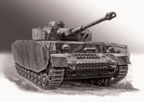 Zvezda Military 1/35 German Panzer IV Ausf H Medium Tank Kit