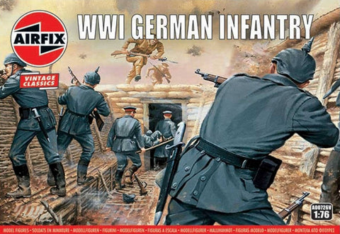 Airfix Military 1/76 WWI German Infantry Figure Set (Re-Issue) Kit