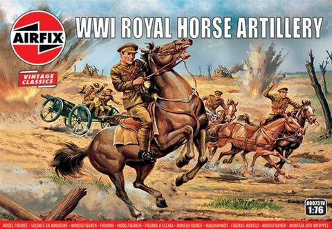 Airfix Military 1/76 WWI Royal Horse Artillery Figure Set (Re-Issue) Kit