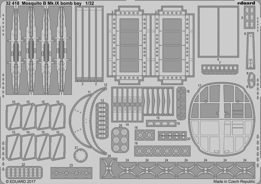 Eduard Details 1/32 Aircraft - Mosquito B Mk IX Bomb Bay for HKM