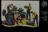Master Box Ltd 1/35 German Motorcycle & Repair Crew (4) Kit