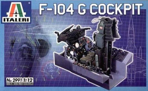 Italeri Aircraft 1/12 F104G Starfighter Cockpit (Re-Issue) Kit
