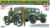 Tamiya Military 1/35 JGSDF Recon Motorcycle & High Mobility Vehicle (2) Kits