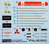 Fujimi Car Models 1/24 Mitsubishi Pajero Full-Option SUV Kit