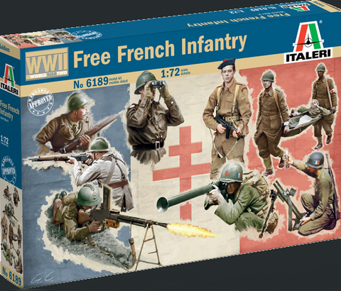 Italeri Military 1/72 WWII French Infantry (49) Set
