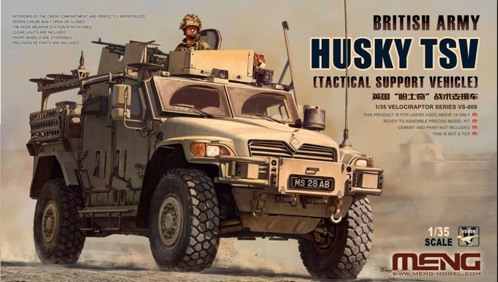 Meng Military Models 1/35 Husky TSV British Army Tactical Support Vehicle (New Tool) Kit