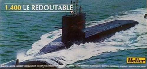 Heller Ships 1/400 Le Redoubtable French Submarine Kit