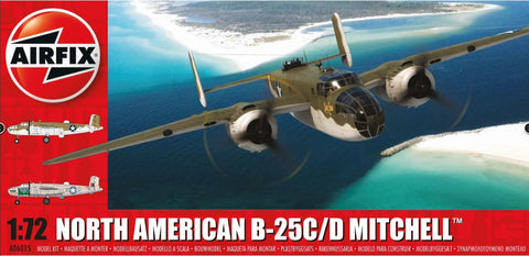 Airfix Aircraft 1/72 B25C/D Mitchell Bomber (New Tool) Kit