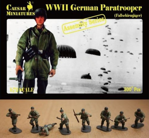 Caesar Miniatures 1/72 WWII German Paratroopers (Fallschirmjager)