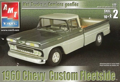 AMT Model Cars 1/25 1960 Chevy Custom Fleetside Pickup Truck w/Go Kart Kit