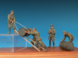 MiniArt Military 1/35 WWII German Soldiers (6) w/Fuel Drums (2) Special Edition Kit