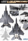 Lion Roar Aircraft 1/48 F15E Strike Eagle Dual Roles Fighter Kit