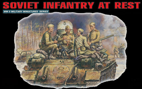 MiniArt Military Models 1/35 Soviet Infantry at Rest 1943-45 Kit