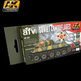 AK Interactive Soviet Tank Camouflage 1935-1945 Acrylic Paint Set (6 Colors) 17ml Bottles