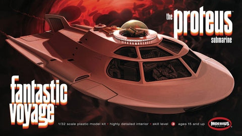 Moebius Models Sci-Fi 1/32 Fantastic Voyage Proteus Sub (New Tool) Kit
