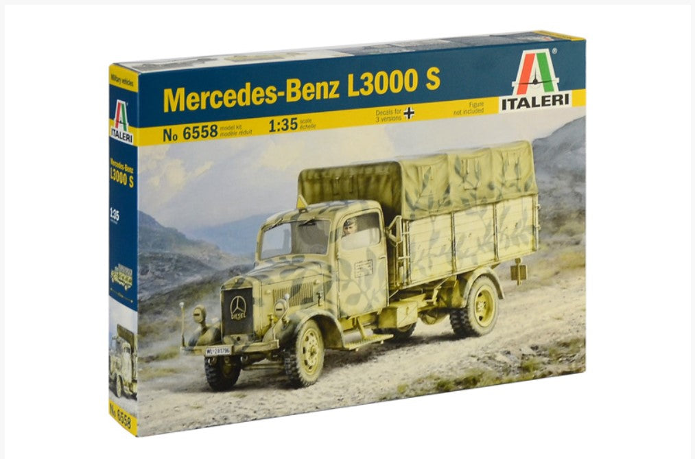 Italeri Military 1/35 Mercedes Benz L3000S German Cargo Truck Kit