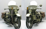 MiniArt Military Models 1/35 US Soldier Pushing Motorcycle Kit