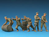 MiniArt Military 1/35 WWII German Soldiers (6) w/Fuel Drums (2) Special Edition Kit