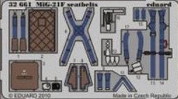 Eduard Details 1/32 Aircraft- Seatbelts MiG21F KM1 for TSM (Painted)