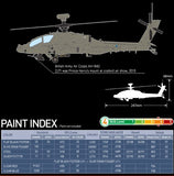 Academy Aircraft 1/72 AH64D Afghanistan British Army Multi-Role Combat Helicopter Kit