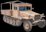 AFV Club Military 1/35 SdKfz 11 3-Ton Halftrack Late Type w/Wood Cab Kit