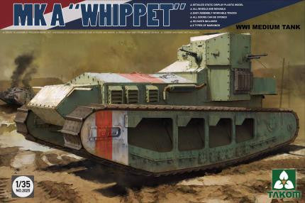 Takom 1/35 WWI Whippet Mk A Medium Tank Kit