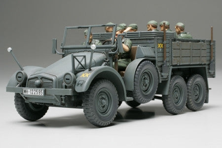 Tamiya Military 1/48 Krupp Protze 6x4 L2H143 (Kfz 70) Truck w/8 Crewmen Kit