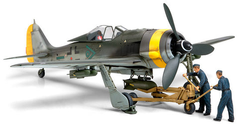 Tamiya Aircraft 1/48 Fw190F8/9 Attacker w/Bomb Loading Set Kit