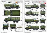 Trumpeter Militar	1/35 Russian Zil131 Military Truck w/Stake Body Kit
