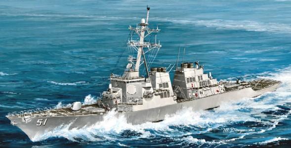 Trumpeter Ship Models 1/350 USS Arleigh Burke DDG51 Guided Missile Destroyer Kit